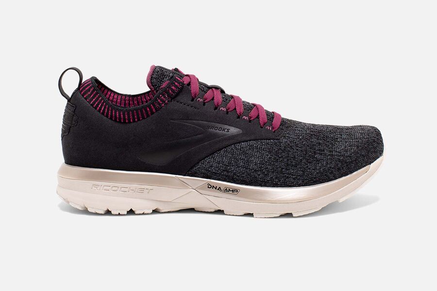 Brooks Damen Ricochet LE Laufschuhe Schwarz Sale 623-416793